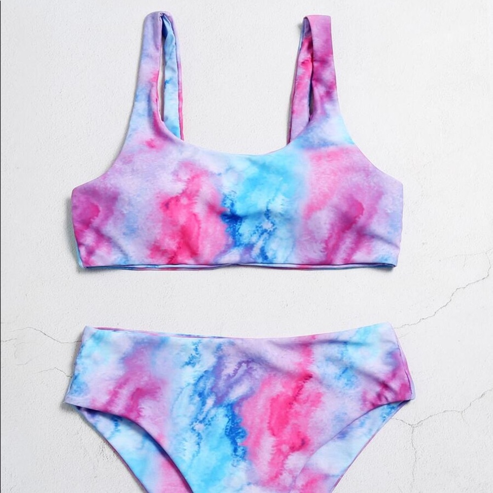 Tie dye bikini swimsuit